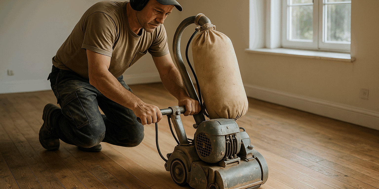 Illustration af Gulvafslibning i Vejle: Sådan får du det bedste resultat med professionel hjælp