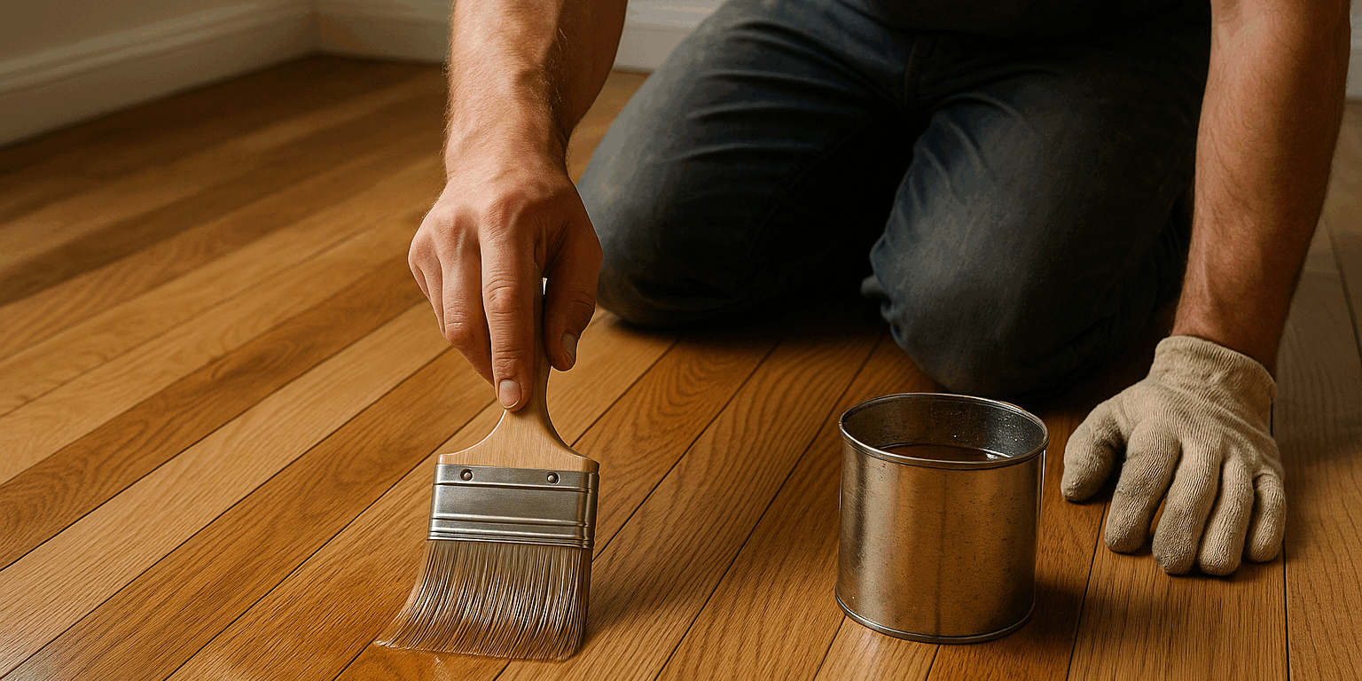Illustration af Gulvbehandling: Hvilken metode passer bedst til dit trægulv?