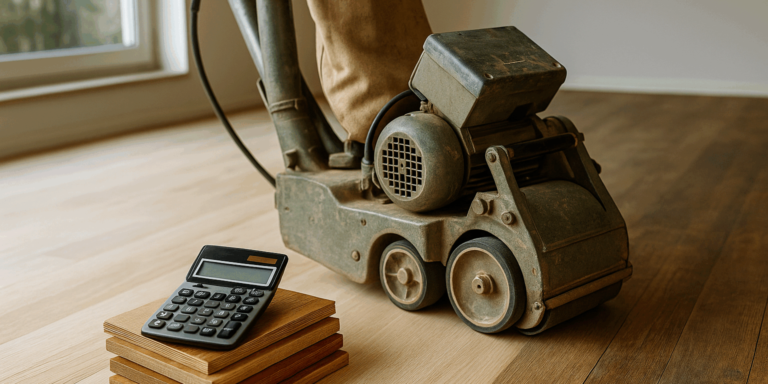 Illustration af Hvad koster gulvafslibning pr m2: En guide til at forstå prisfaktorerne