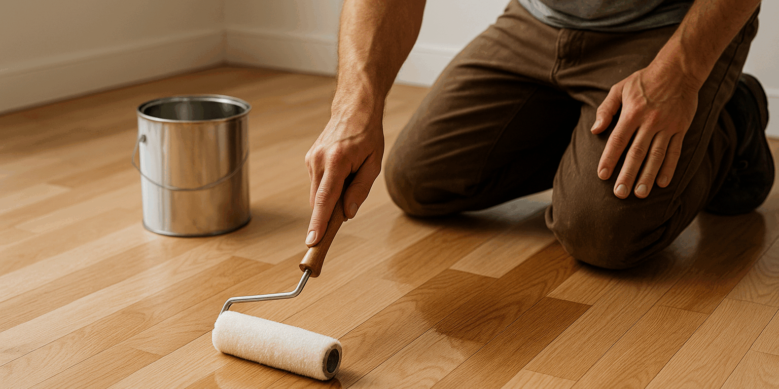 Illustration af Lakering af gulv: Sådan vælger du den rette laktype og opnår et perfekt resultat