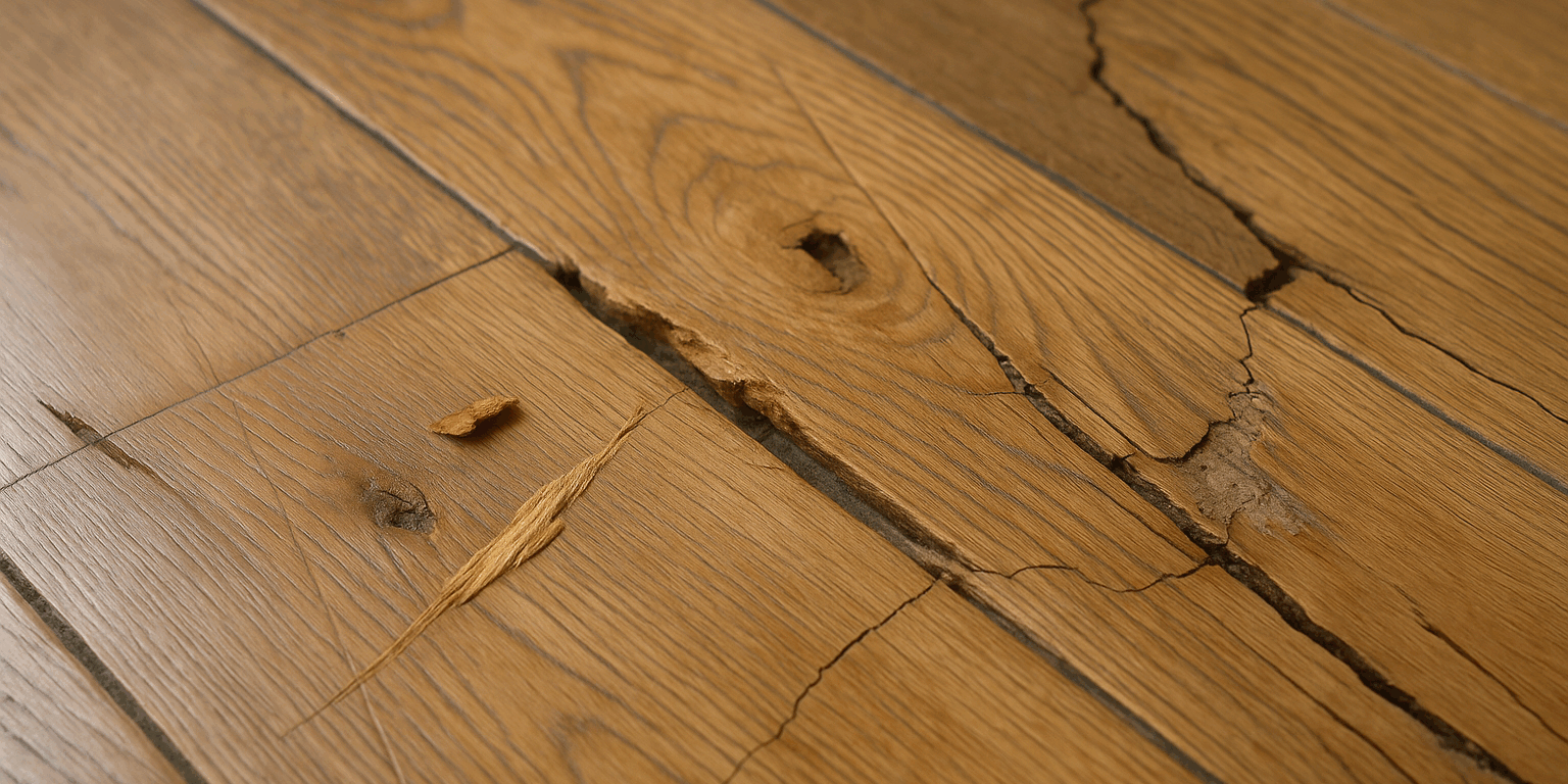 Ødelagt gulv: Hvornår er det tid til professionel hjælp? Illustration af Ødelagt gulv: Hvornår er det tid til professionel hjælp?