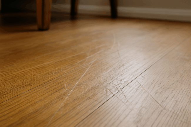 Illustration af Sådan fjerner du ridser i gulvet: Fra gør-det-selv til professionel hjælp
