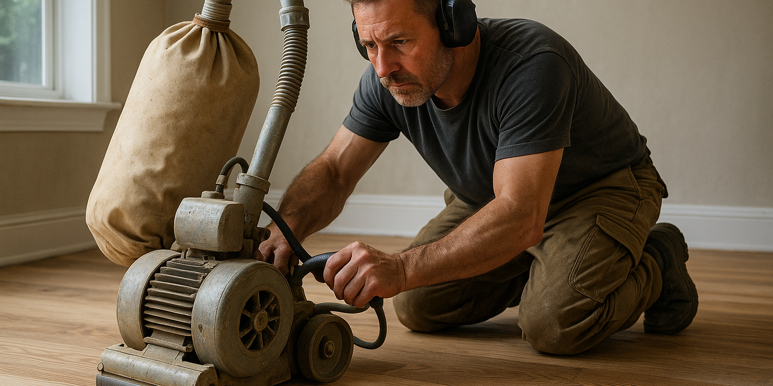 Illustration af Gulvafslibning i Lystrup: Vælg lokal ekspertise for smukke og holdbare gulve