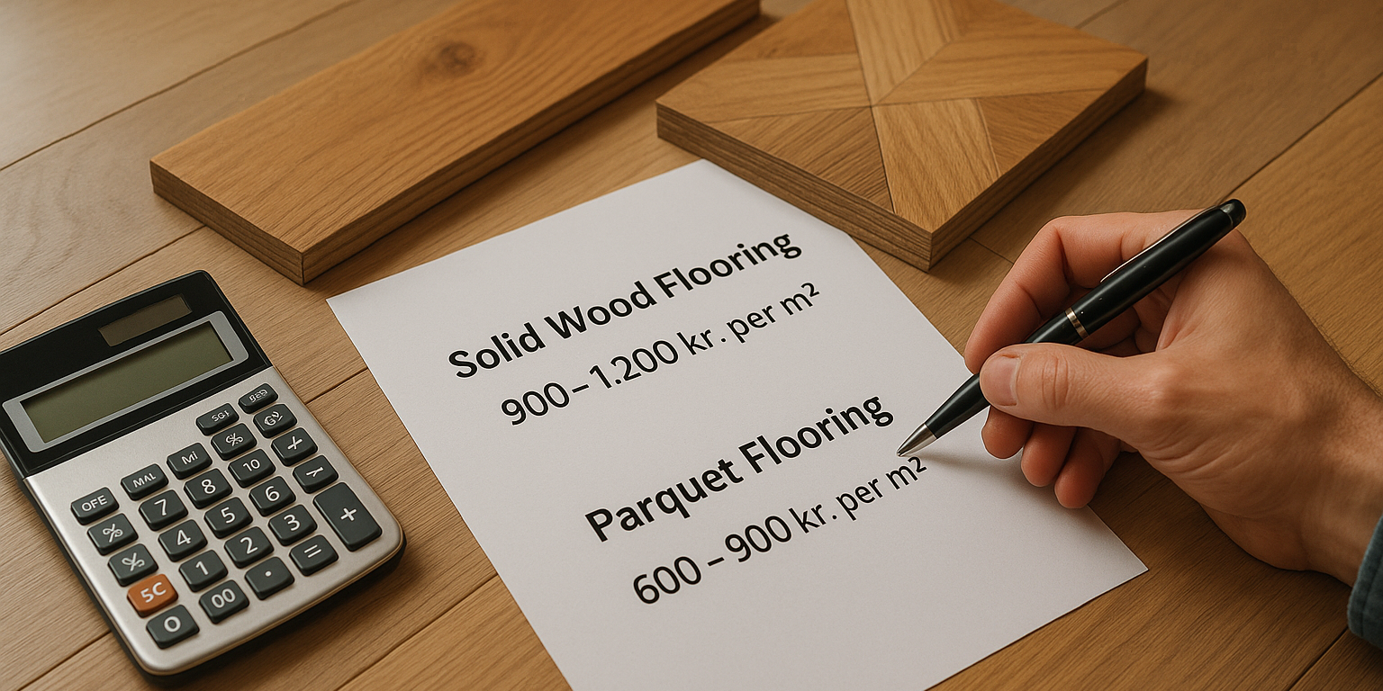 Hvad koster et nyt trægulv? Få overblik over priser og muligheder Illustration af Hvad koster et nyt trægulv? Få overblik over priser og muligheder