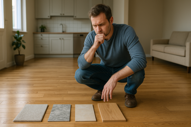 Illustration af Hvilket gulv skal jeg vælge? En guide til at finde det perfekte gulv til dit hjem