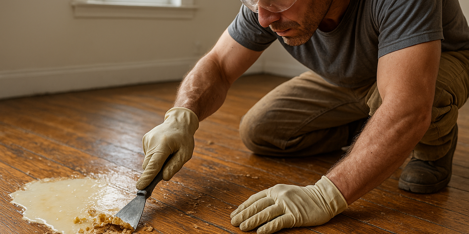 Sådan fjerner du gammel lak fra dit gulv: Effektive metoder og tips Illustration af Sådan fjerner du gammel lak fra dit gulv: Effektive metoder og tips