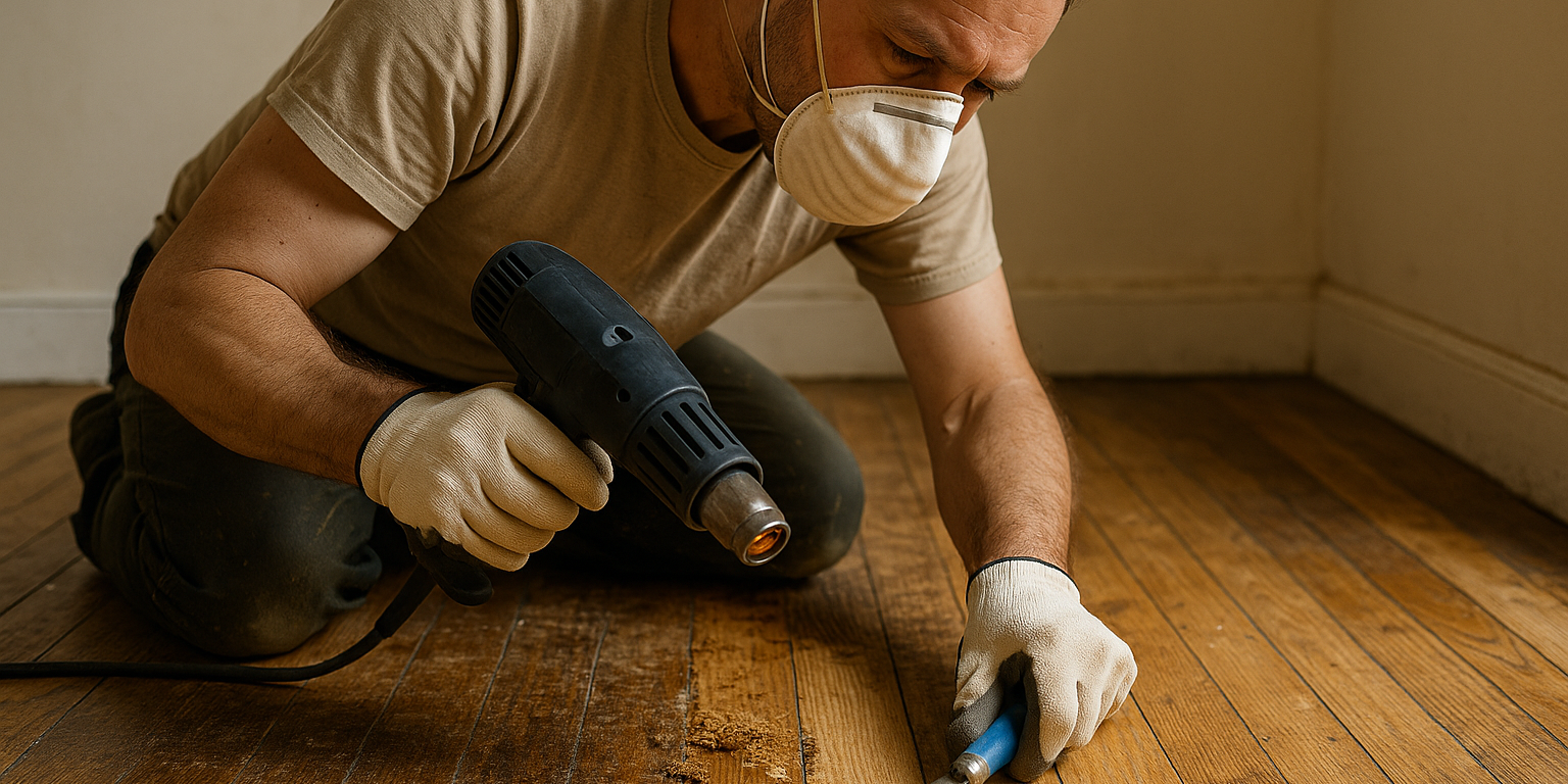 Illustration af Sådan fjerner du gulvlak effektivt: Tips og metoder til et perfekt resultat