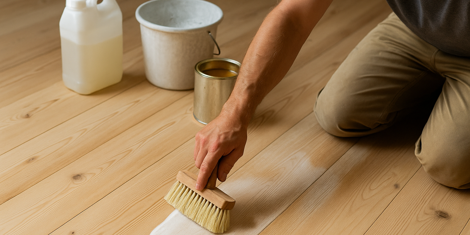 Sådan sikrer du den bedste behandling af nyslebet trægulv: Tips og metoder Illustration af Sådan sikrer du den bedste behandling af nyslebet trægulv: Tips og metoder