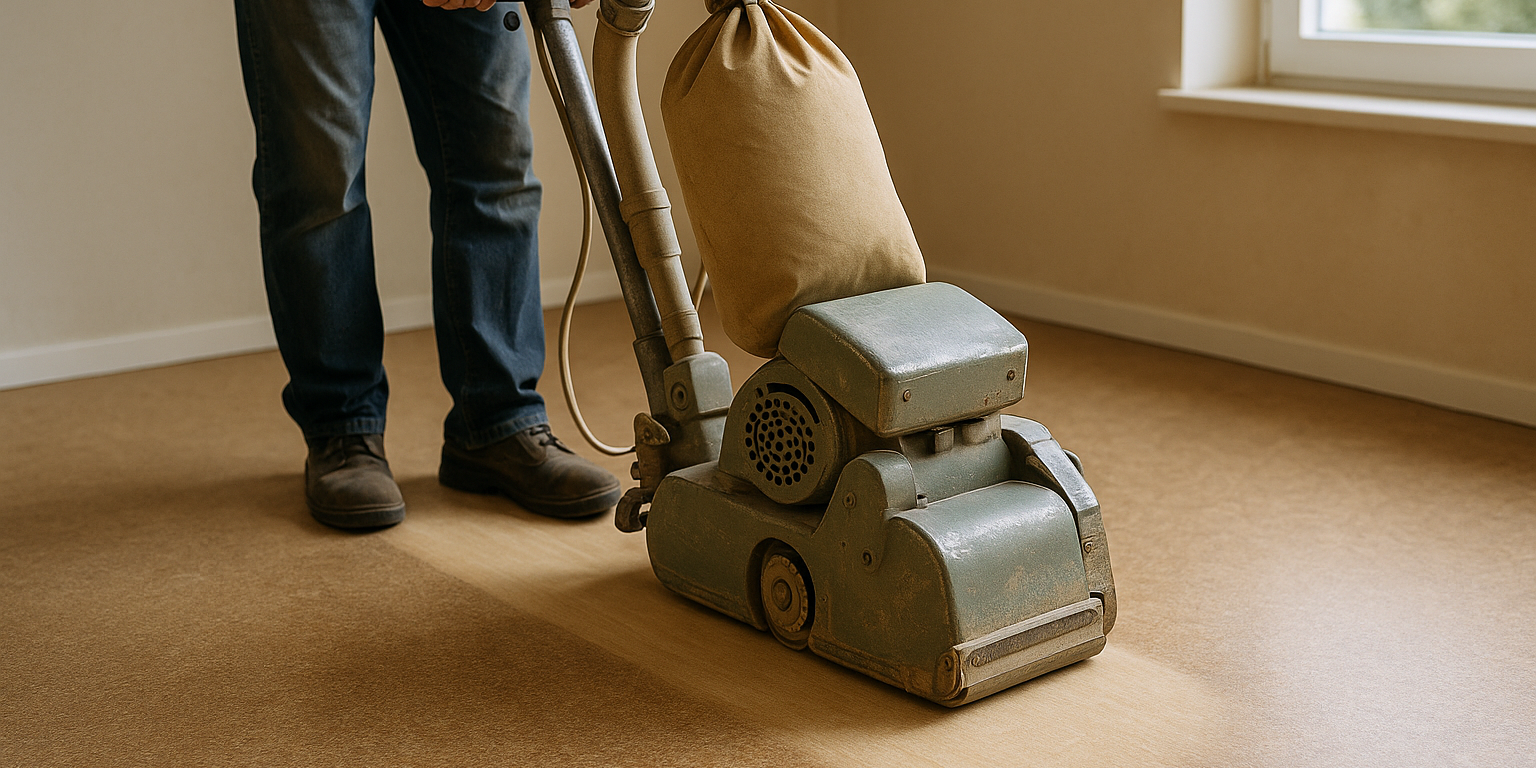 Slibning af linoleumsgulve: Er det den rigtige løsning for dit gulv? Illustration af Slibning af linoleumsgulve: Er det den rigtige løsning for dit gulv?