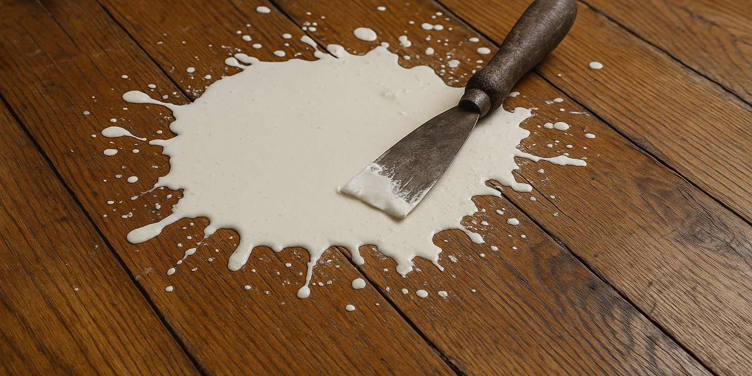 Illustration af Fjern maling fra trægulv: Sådan genskaber du gulvets naturlige skønhed