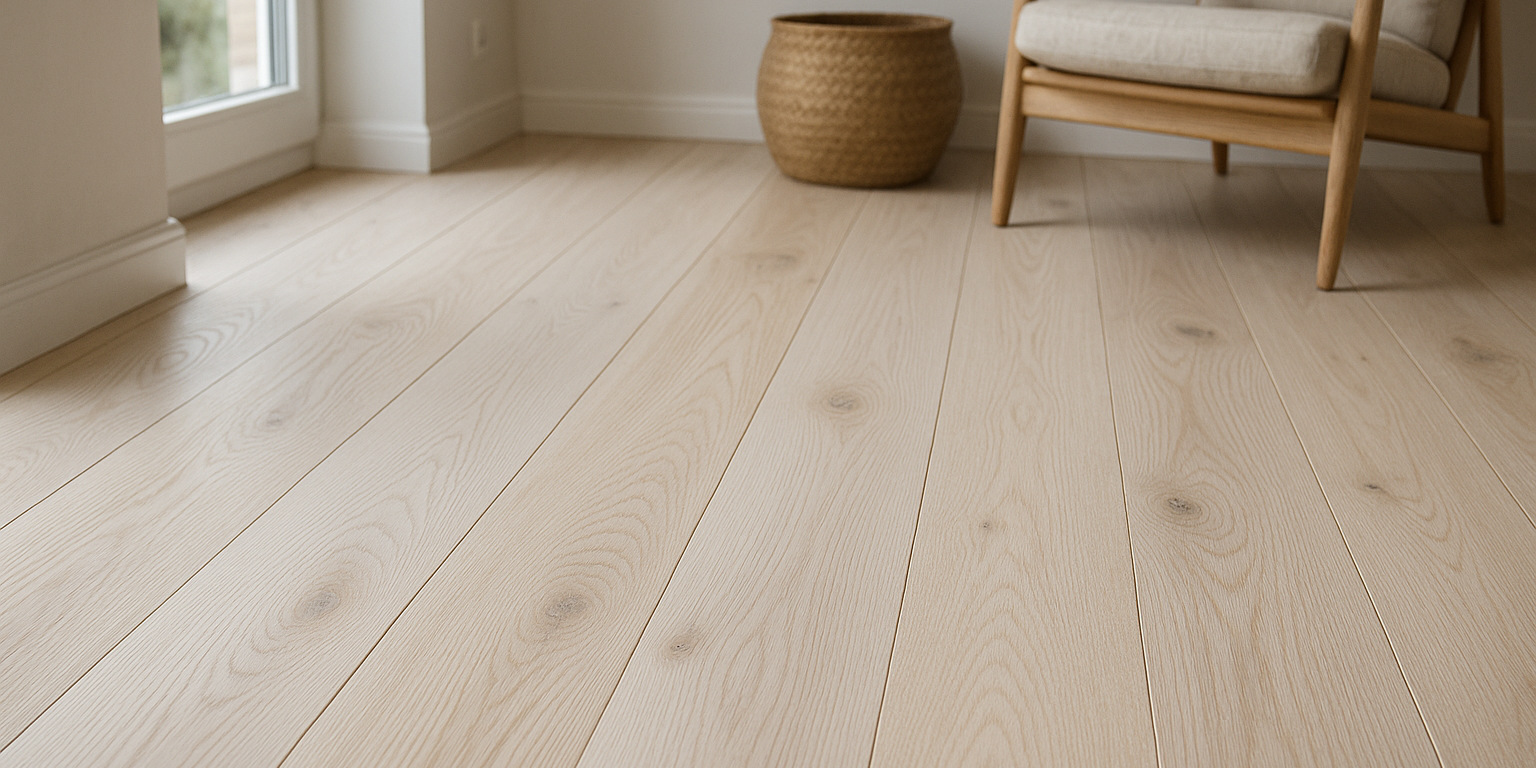 Illustration af Hvidolieret gulv: Sådan skaber du et lyst og nordisk udtryk i dit hjem