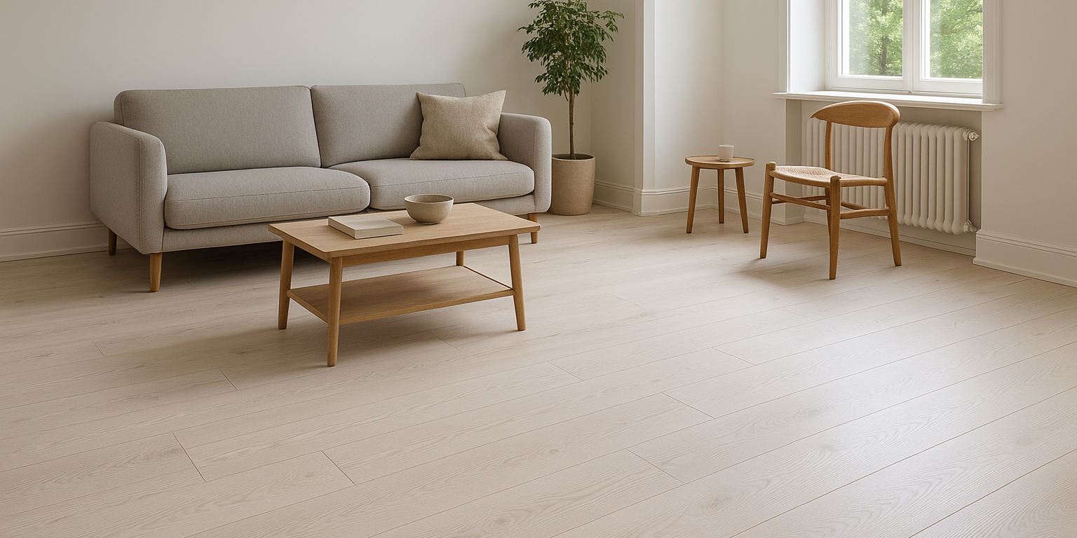 Illustration af Hvidpigmenteret gulv: Forvandl dit hjem med lys og elegance