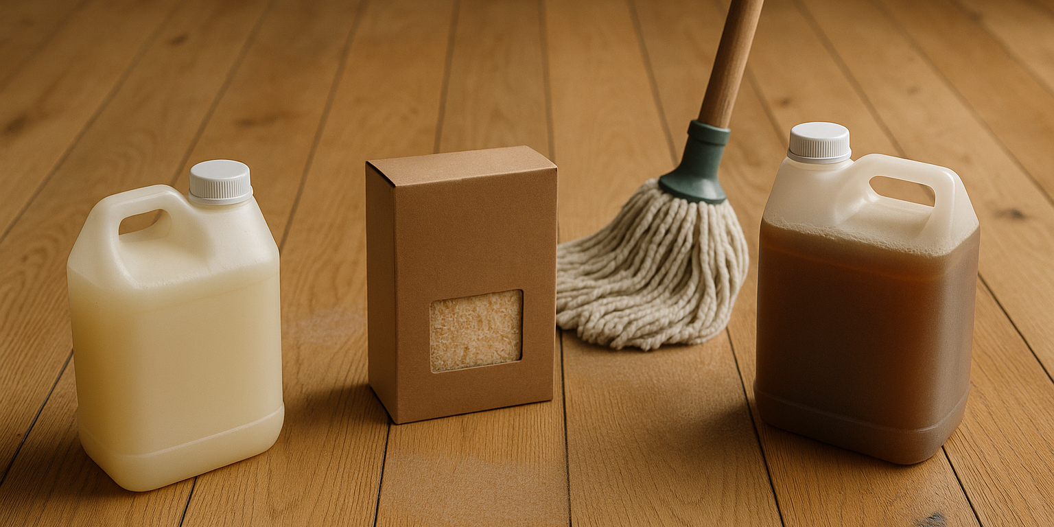 Illustration af Hvordan vælger du den bedste sæbe til trægulv? Få eksperttips her
