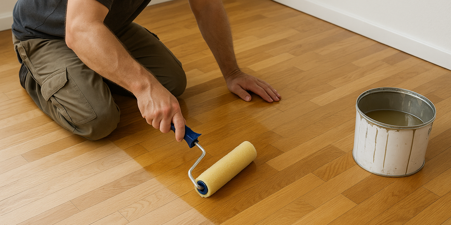 Lakering af trægulv: Sådan opnår du et professionelt resultat hver gang Illustration af Lakering af trægulv: Sådan opnår du et professionelt resultat hver gang