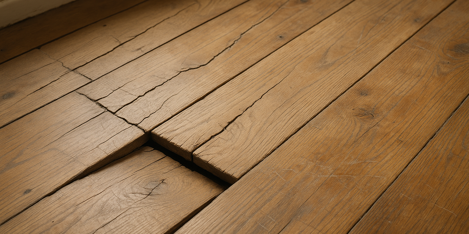 Illustration af Reparation af gulvbrædder: Hvornår skal du vælge professionel hjælp?
