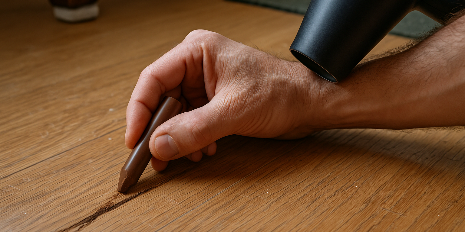 Ridser i trægulv: Sådan vurderer og løser du problemet effektivt Illustration af Ridser i trægulv: Sådan vurderer og løser du problemet effektivt