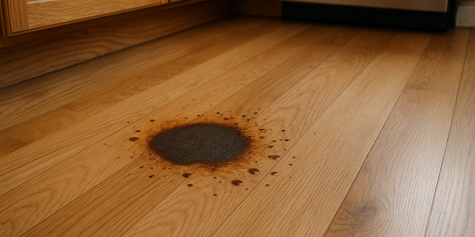 Illustration af Sådan fjerner du fedtpletter på trægulv: Effektive metoder og forebyggelse
