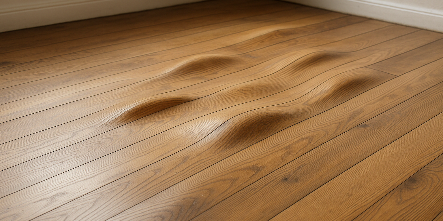 Illustration af Bølger i trægulv: Hvordan identificerer og løser du problemet?