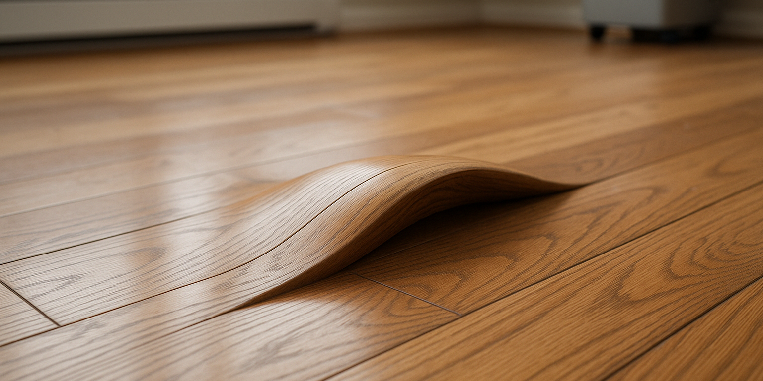 Illustration af Buler i trægulv: Årsager, reparation og forebyggelse med ekspertråd