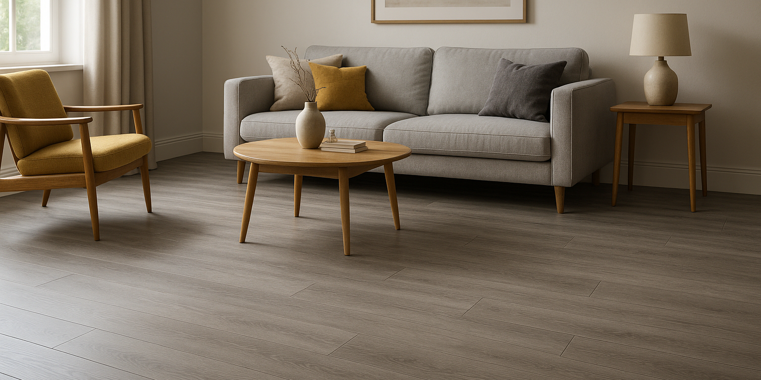 Illustration af Gråt trægulv: Hvordan skaber du et moderne og tidløst hjem?