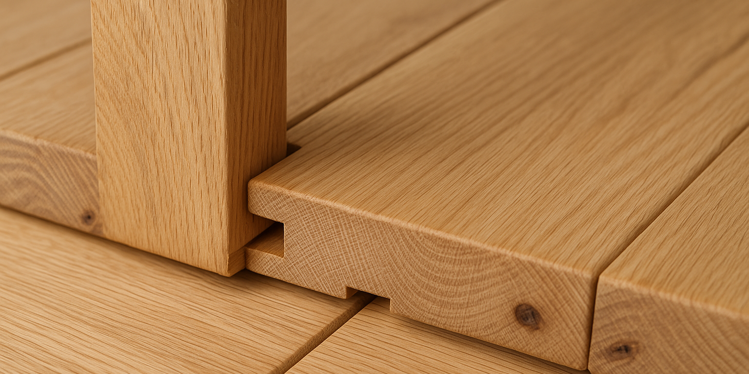 Illustration af Gulvbrædder med fer og not: En guide til det perfekte trægulv