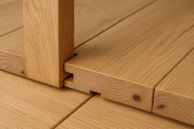 Gulvbrædder med fer og not: En guide til det perfekte trægulv Illustration af Gulvbrædder med fer og not: En guide til det perfekte trægulv