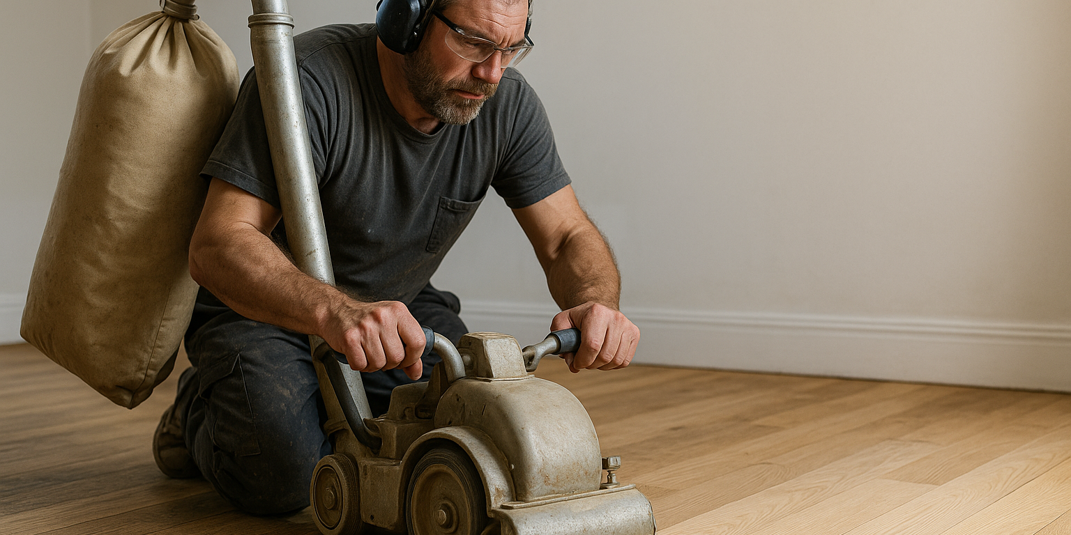 Illustration af Hvad kan gulvafslibning ikke rette op på? Få svar her