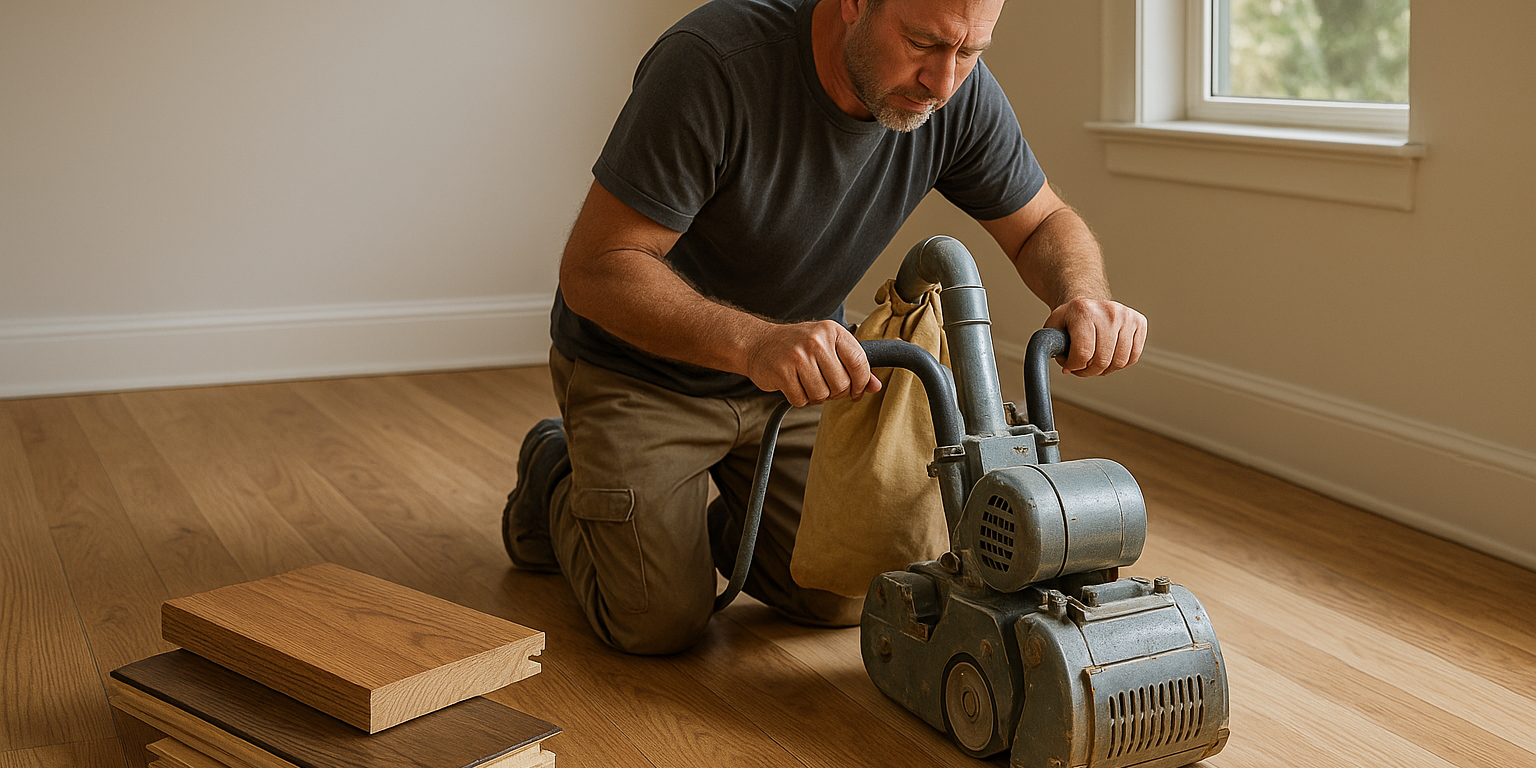 Illustration af Kan alle trægulve afslibes? Find ud af hvad der er muligt