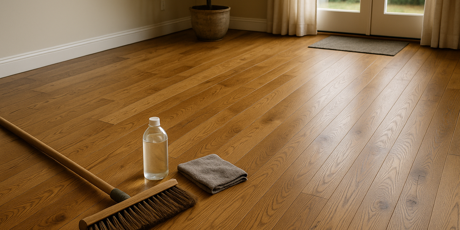 Illustration af Lang levetid på trægulv: Sådan forlænger du gulvets holdbarhed med den rette pleje