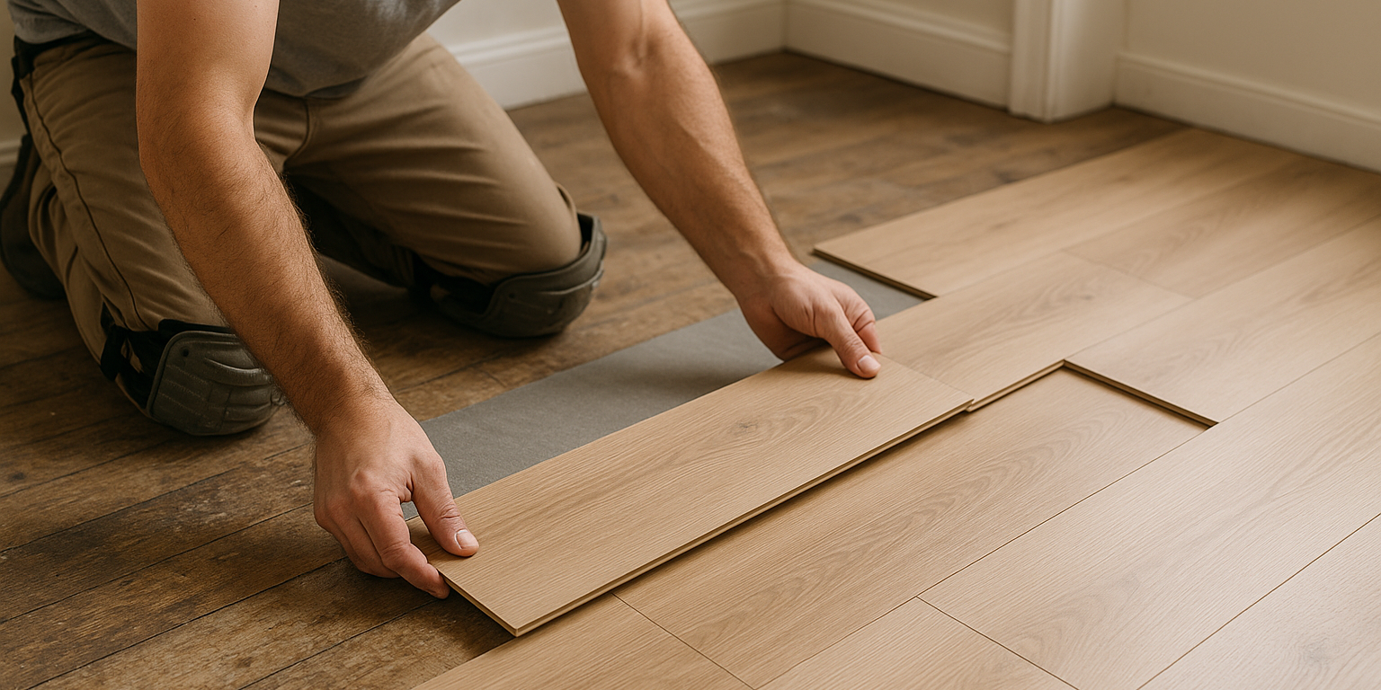 Illustration af Nyt gulv ovenpå gammelt: Er det den rette løsning for dit hjem?