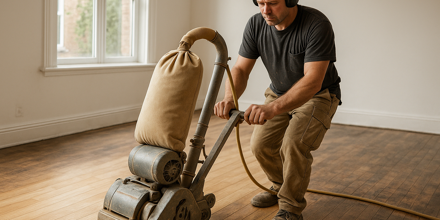 Illustration af Øger gulvafslibning boligens værdi? Sådan kan det påvirke din salgspris