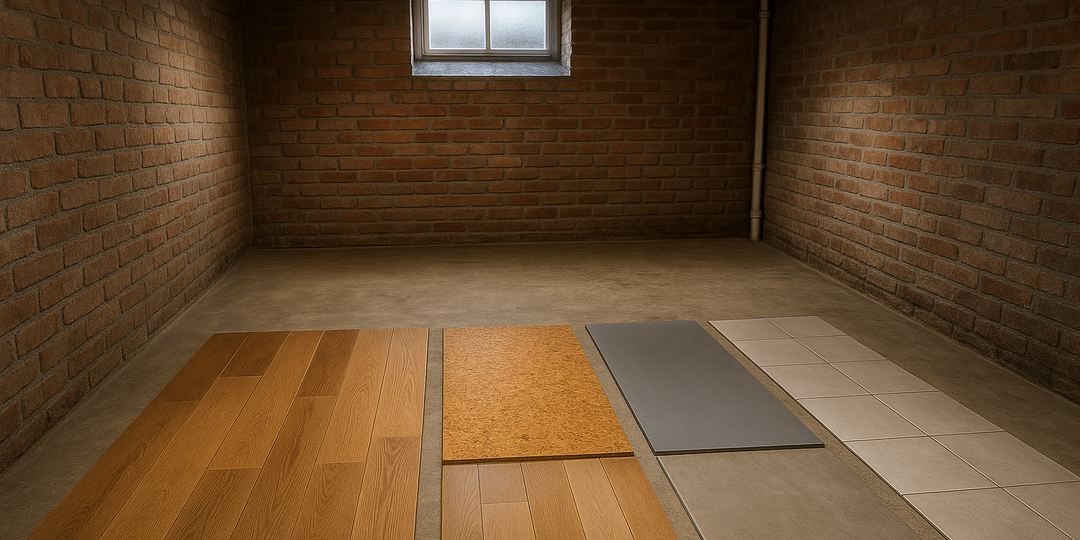 Illustration af Sådan vælger du et åndbart gulv til kælderen: Undgå skimmel og fugtproblemer