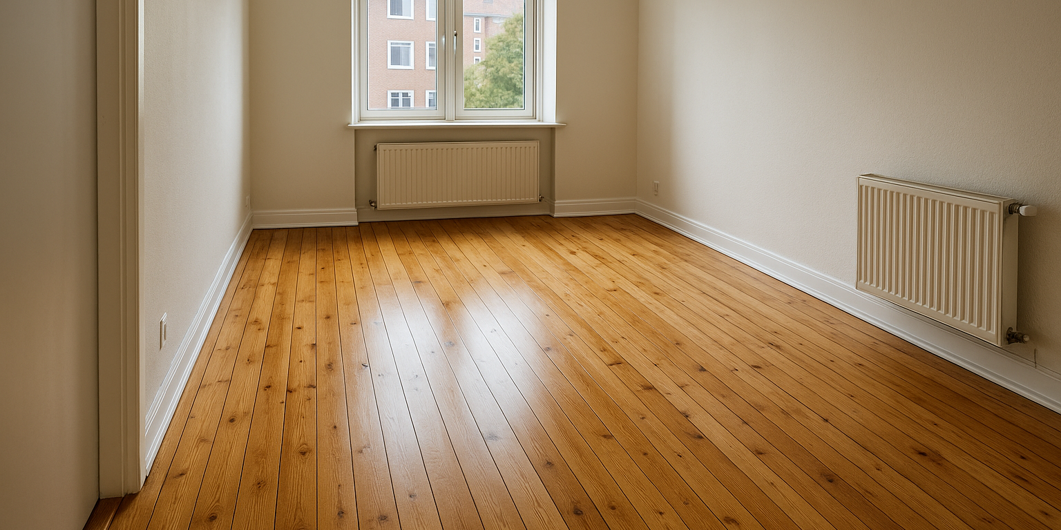 Illustration af Det bedste gulvvalg til din udlejningsejendom: Holdbarhed og økonomi i fokus