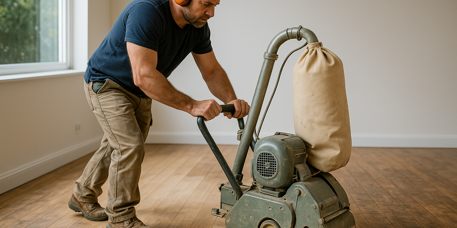 Illustration af Gulvafslibning: Sådan får du det bedste resultat med professionel hjælp