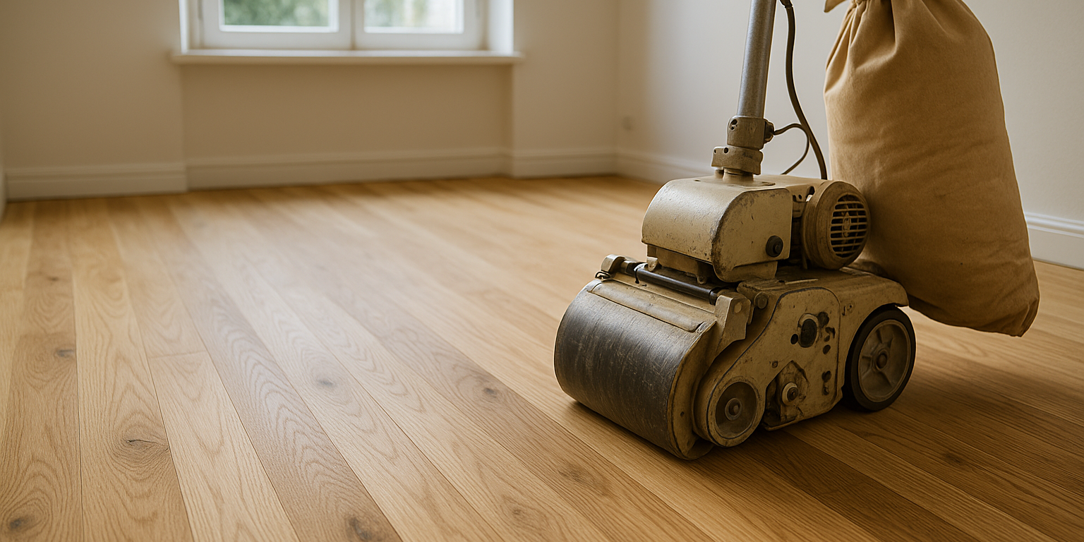 Hvor længe holder en gulvafslibning? Få svar og tips til længere holdbarhed Illustration af Hvor længe holder en gulvafslibning? Få svar og tips til længere holdbarhed