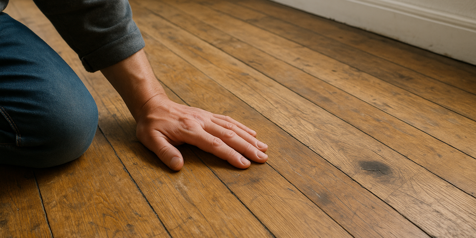 Illustration af Tegn på at gulv skal slibes: Sådan vurderer du behovet for en professionel afslibning