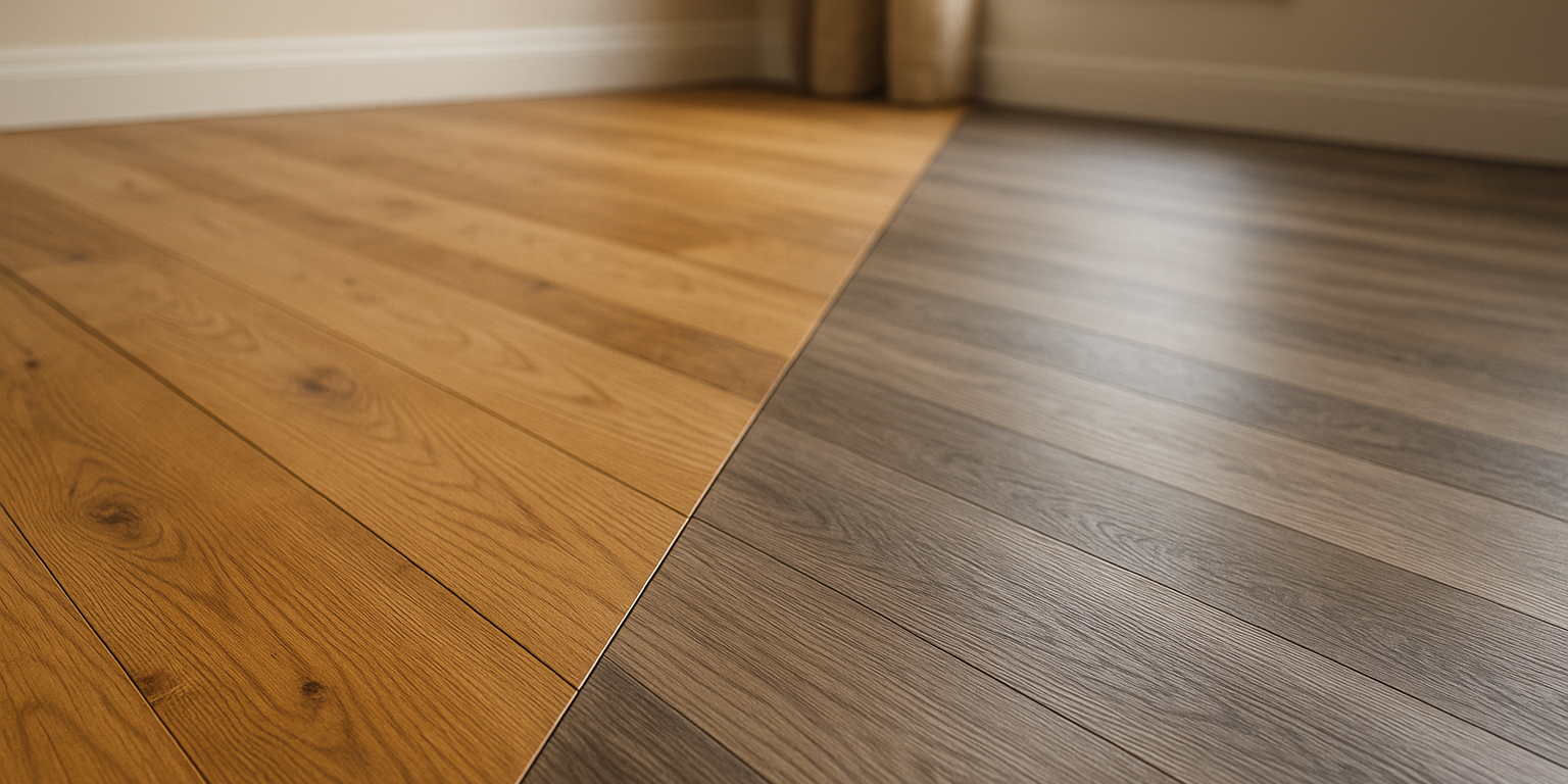 Illustration af Trægulv eller vinylgulv: Hvad skal du vælge til dit hjem?