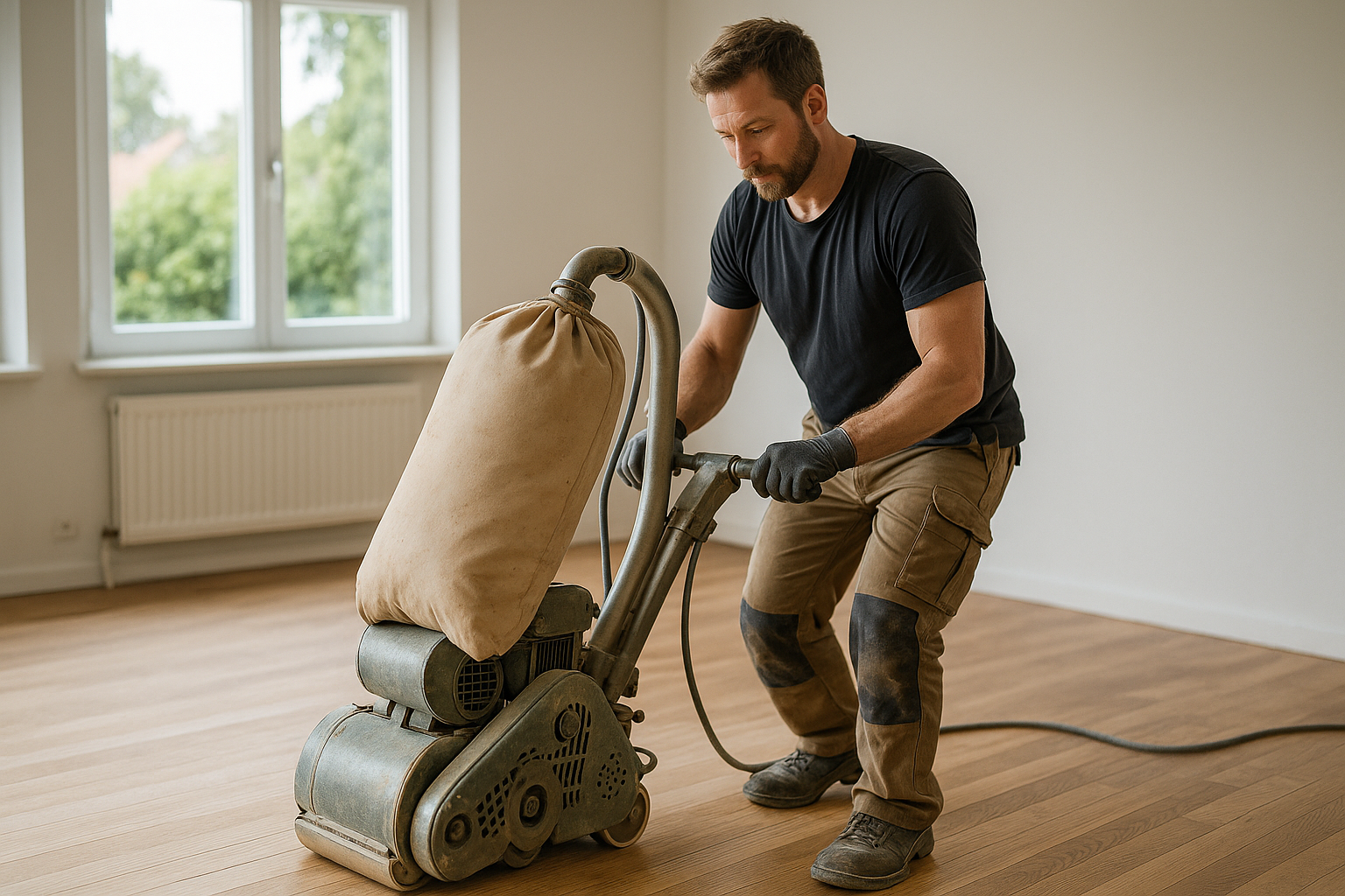 Illustration af Gulvafslibning i Egå: Professionel service med garanti for flotte resultater