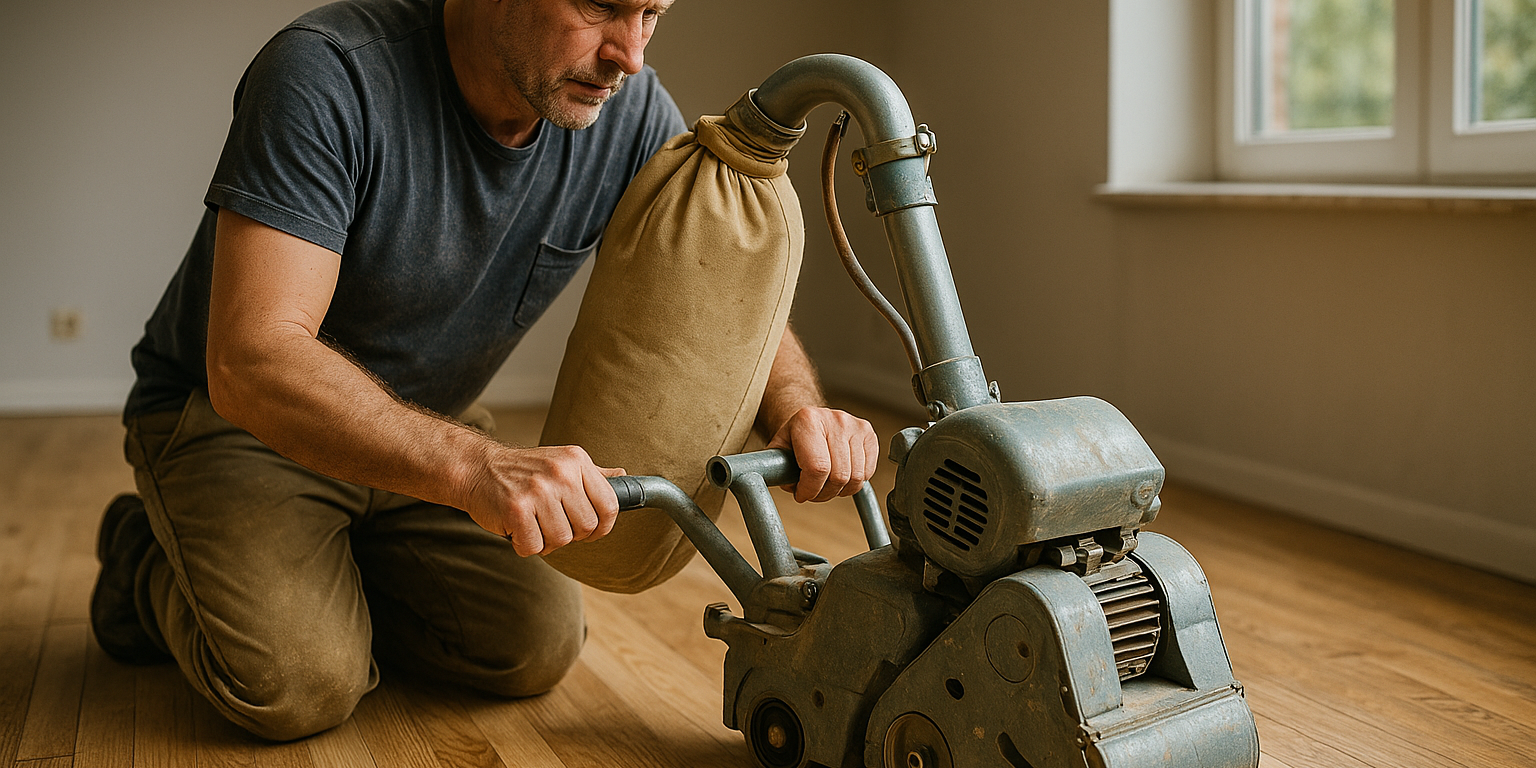 Illustration af Gulvafslibning i Tilst: Hvordan vurderer du dit gulvs tilstand?