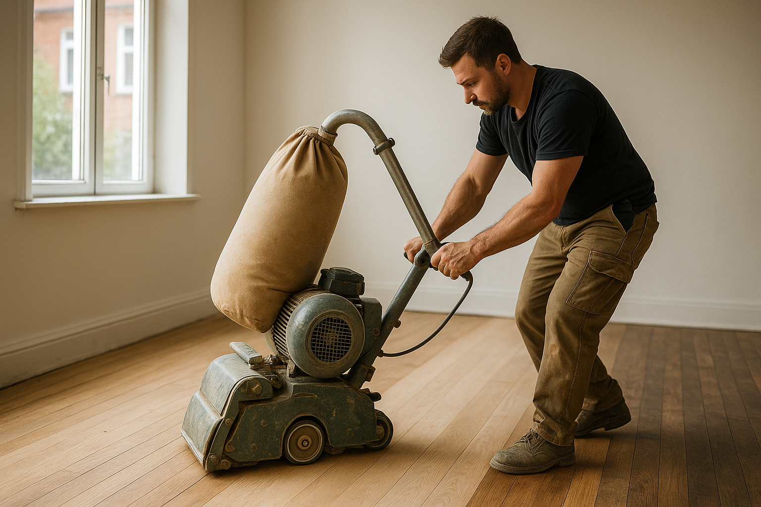 Illustration af Gulvafslibning pris i Aarhus: Hvad skal du forvente at betale?