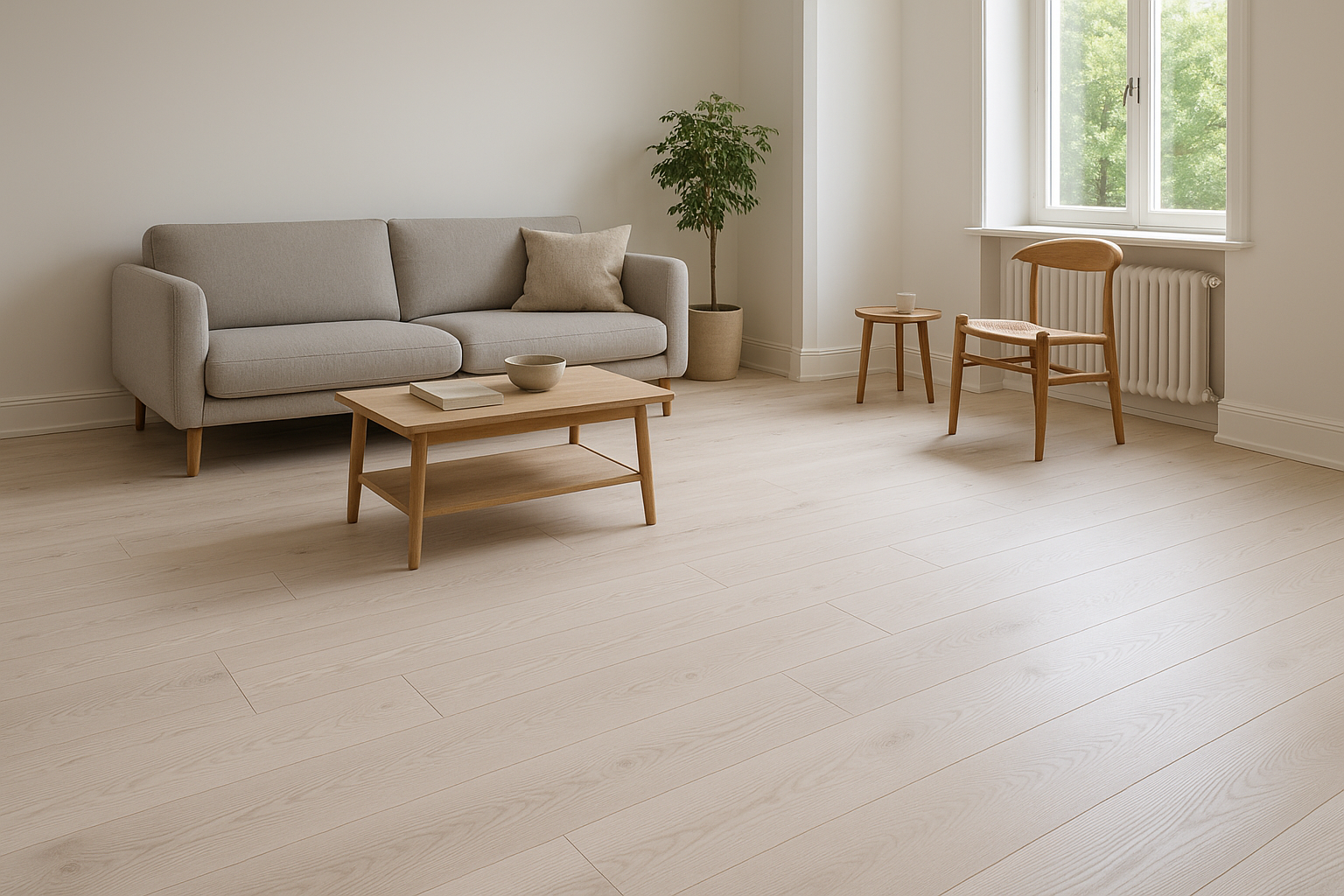 Illustration af Hvidpigmenteret gulv: Forvandl dit hjem med lys og elegance