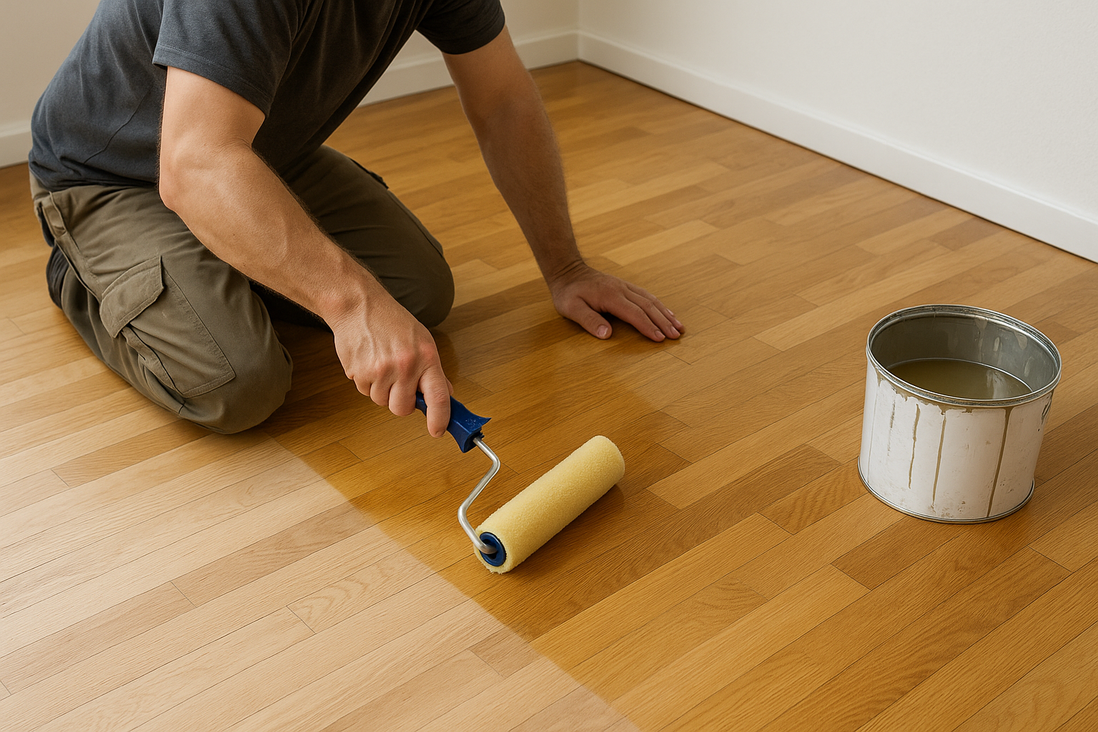 Illustration af Lakering af trægulv: Sådan opnår du et professionelt resultat hver gang