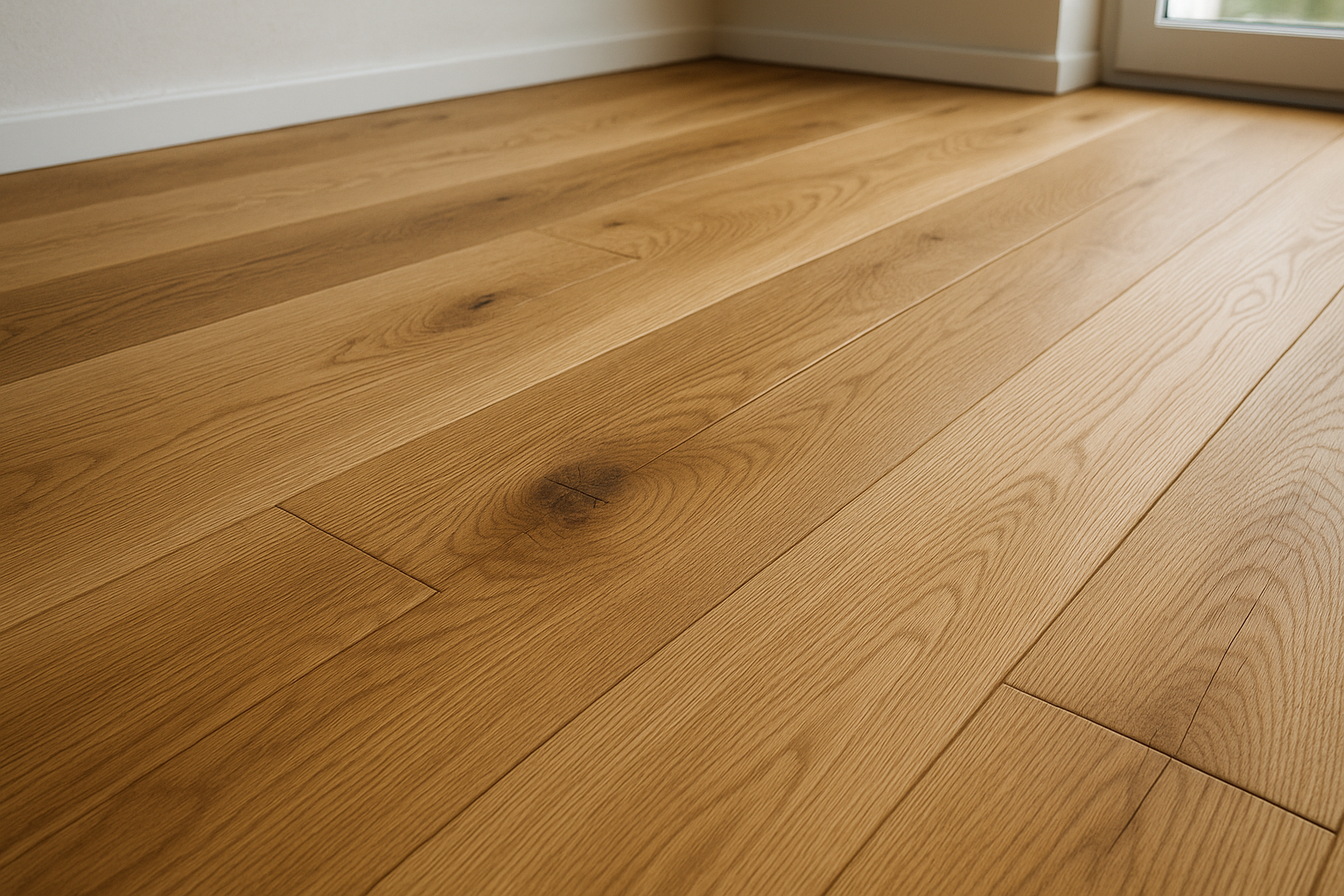 Illustration af Massivt egetræsgulv: Fordele, ulemper og det rette valg til dit hjem