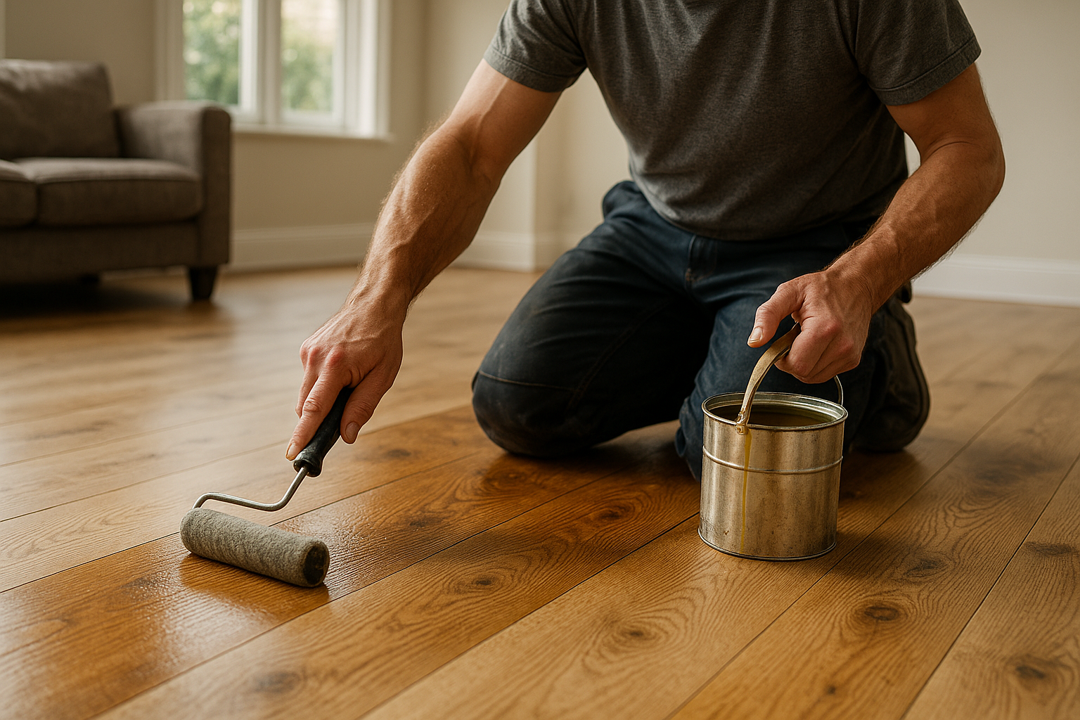 Illustration af Oliebehandling af gulv: Sådan opnår du den perfekte finish
