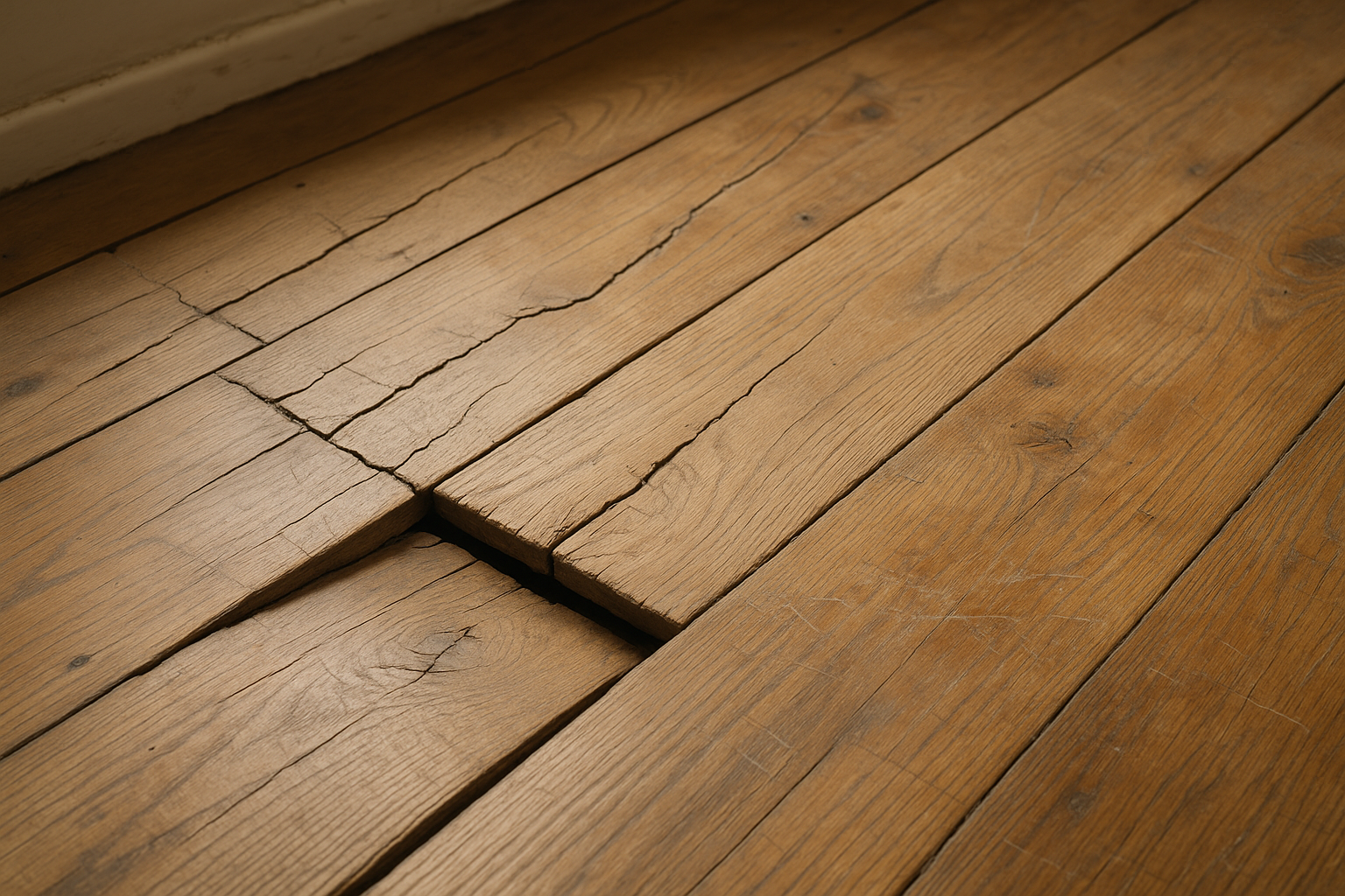 Illustration af Reparation af gulvbrædder: Hvornår skal du vælge professionel hjælp?