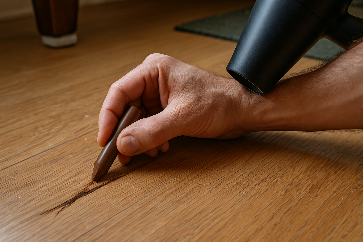 Illustration af Ridser i trægulv: Sådan vurderer og løser du problemet effektivt