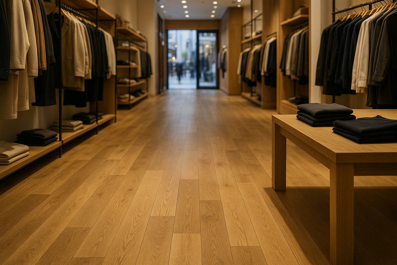 Illustration af Hvordan vælger du det rigtige gulv i butik: Holdbarhed og æstetik i fokus