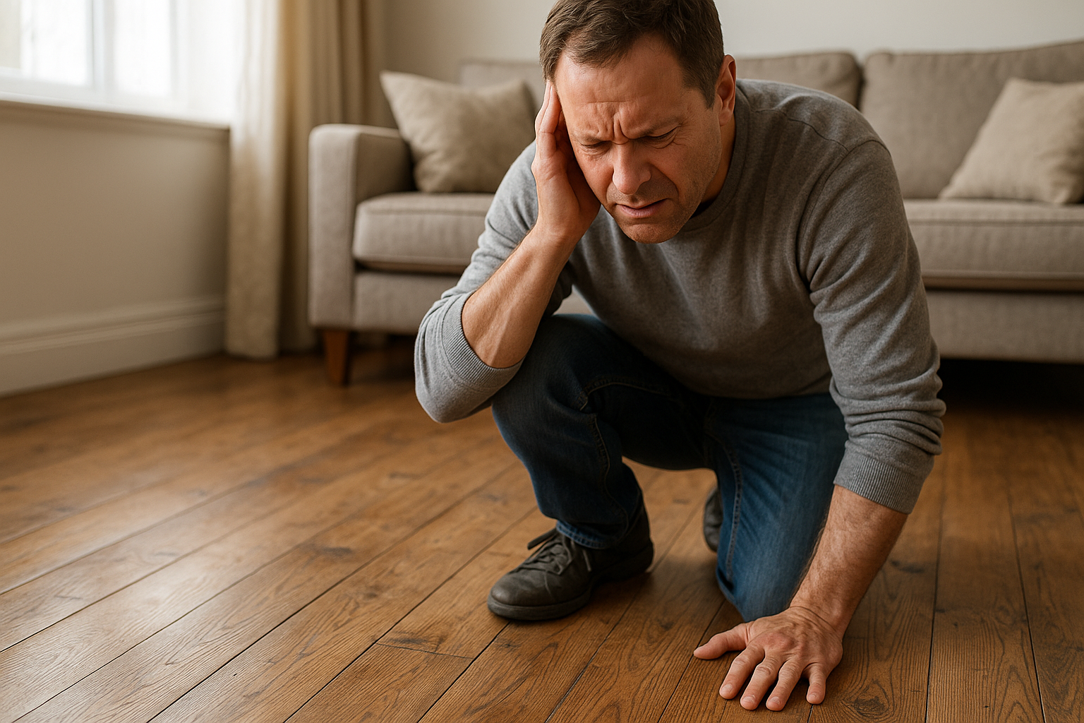 Illustration af Hvorfor knirker mit trægulv? Årsager og løsninger til et stille hjem
