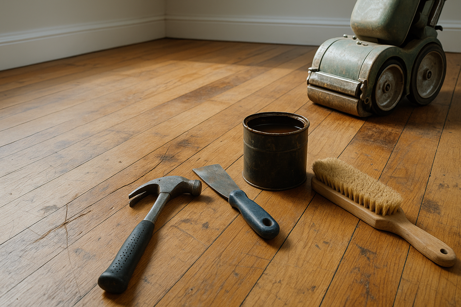 Illustration af Hvornår skal dit gulv genbehandles? Tegn og tidsintervaller du bør kende