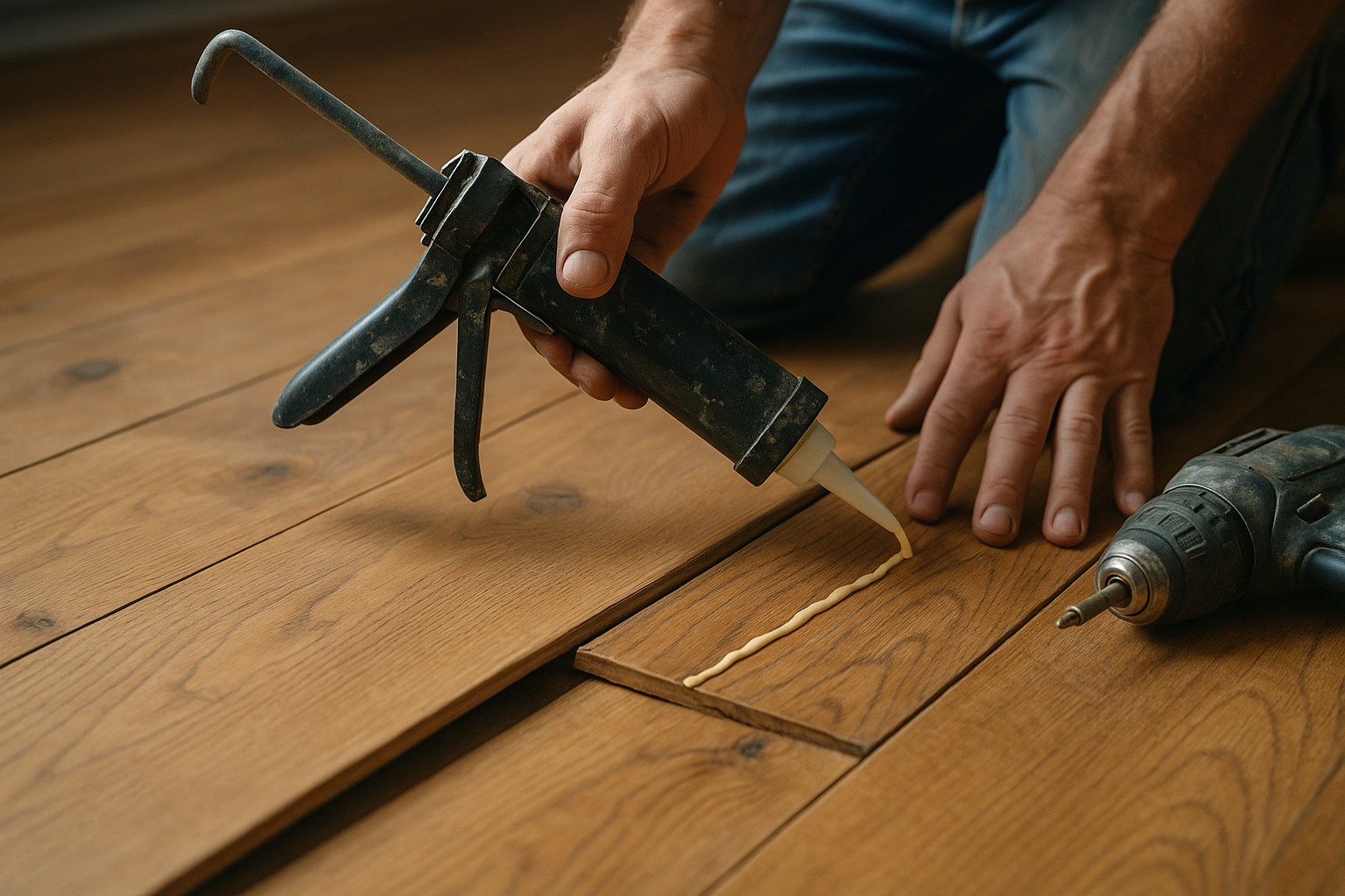 Illustration af Sådan reparerer du løse gulvbrædder: En guide til vedligeholdelse og forebyggelse